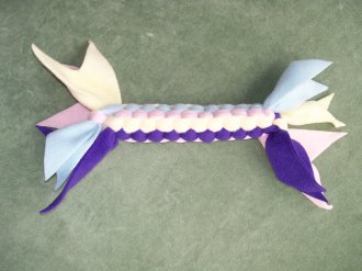 Square Braid Tuggy in Purple, Baby Pink, Light Blue and Lemon